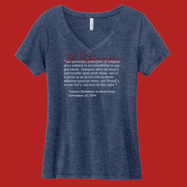 T.J. on Religion - Women's Daily V Neck Tee Thumbnail