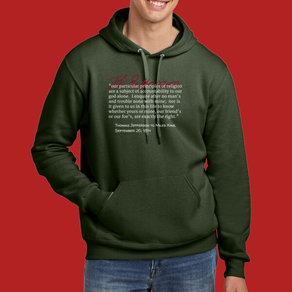 T.J. on Religion - Eco Premium Blend Pullover Hooded Sweatshirt Thumbnail