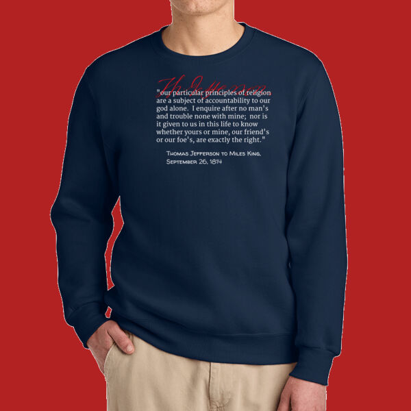 T.J. on Religion - Eco Premium Blend Crewneck Sweatshirt Thumbnail
