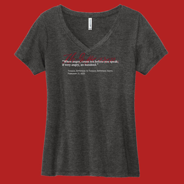 TJ on Anger - Women's Daily V Neck Tee Thumbnail