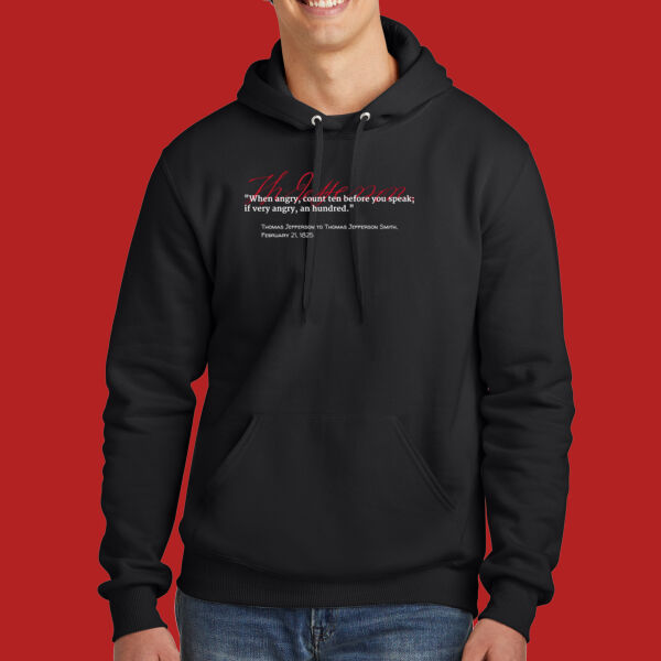 TJ on Anger - Eco Premium Blend Pullover Hooded Sweatshirt Thumbnail