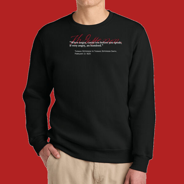 TJ on Anger - Eco Premium Blend Crewneck Sweatshirt Thumbnail