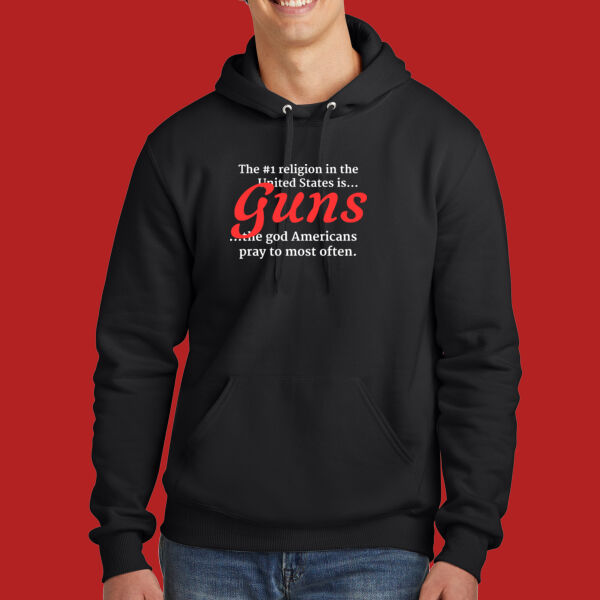 Guns Religion - Eco Premium Blend Pullover Hooded Sweatshirt Thumbnail